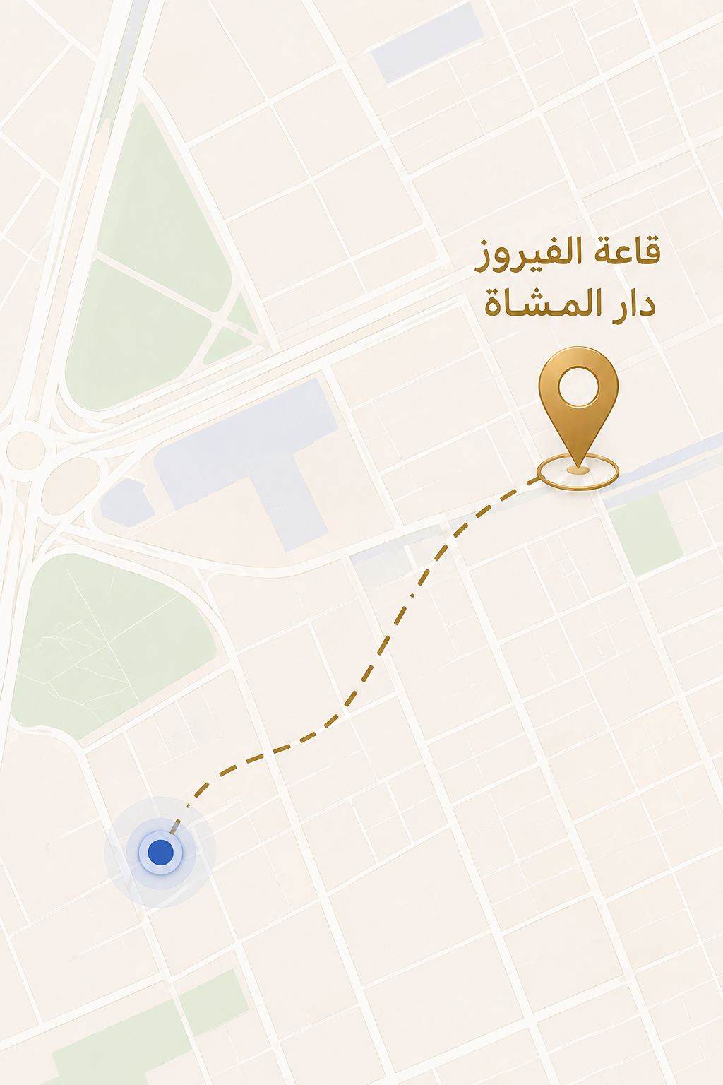خريطة مكان الزفاف